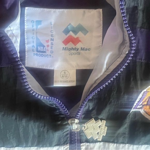 Los Angeles Lakers vintage youth wind breaker size S 8 10 - Picture 8 of 8
